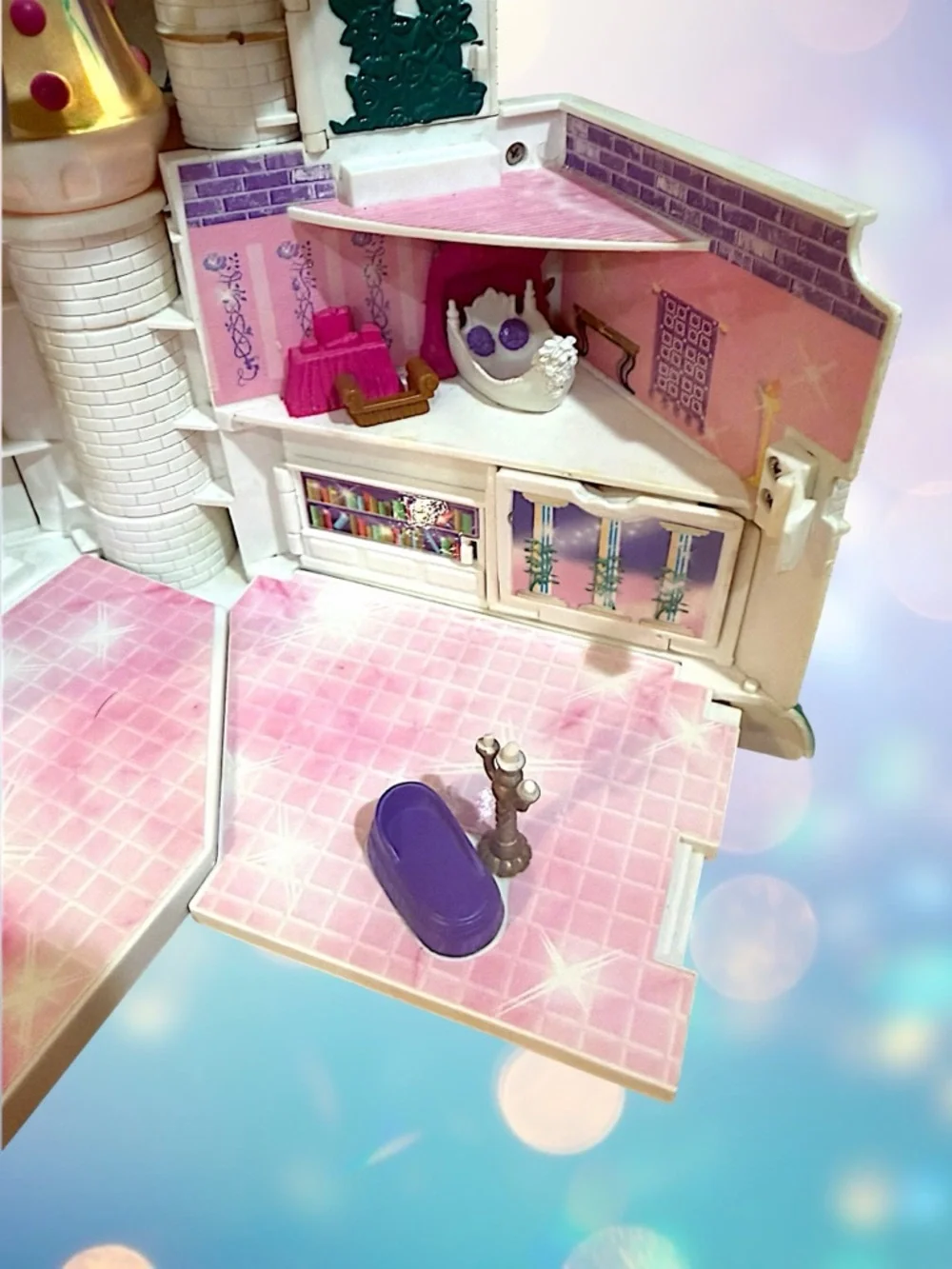 Trendmasters 1998 Beauty and the Beast Castle Playset & Original Figures Works - Picture 14 of 16
